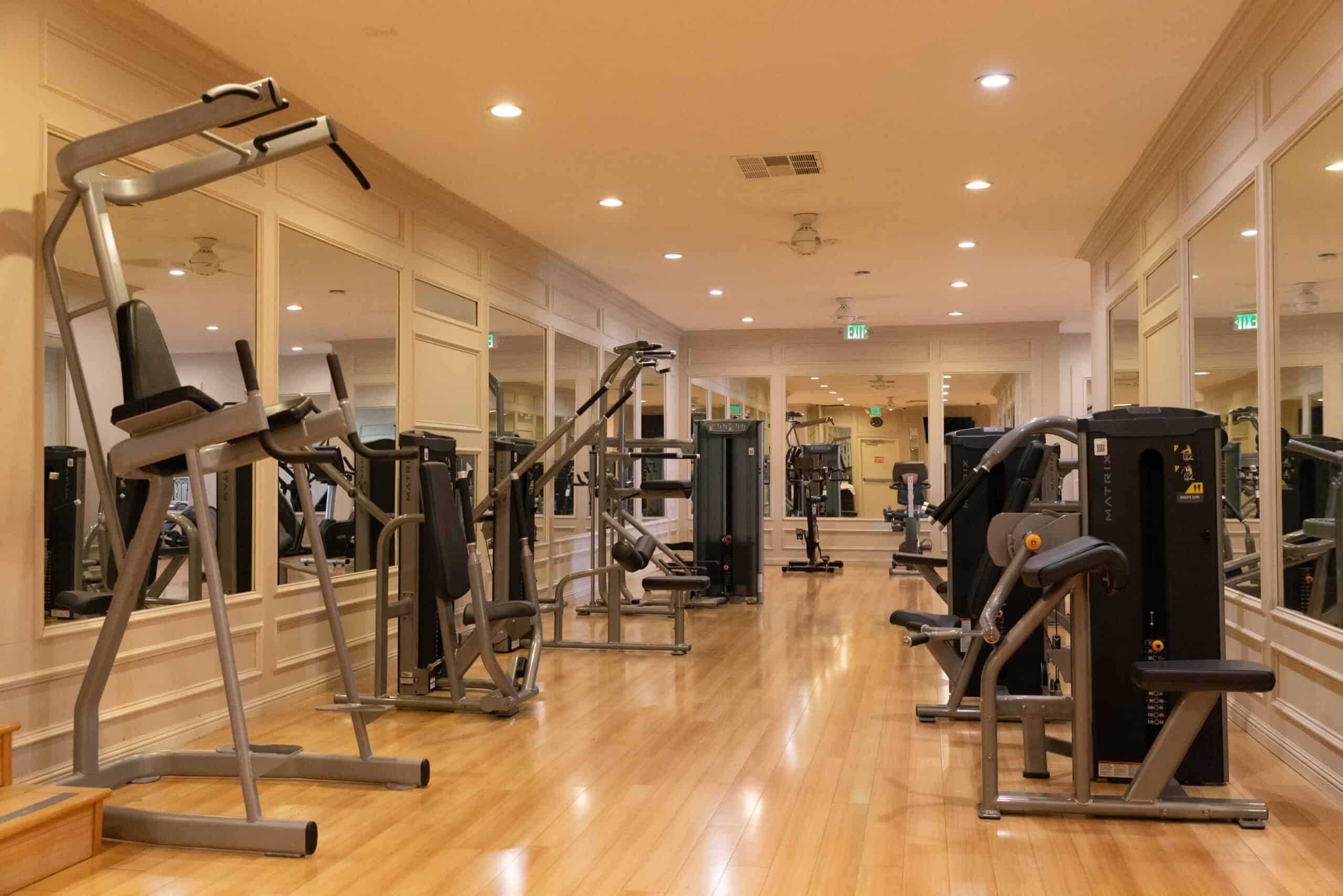 Women's Only Gym — wide view of renovated strength equipment
