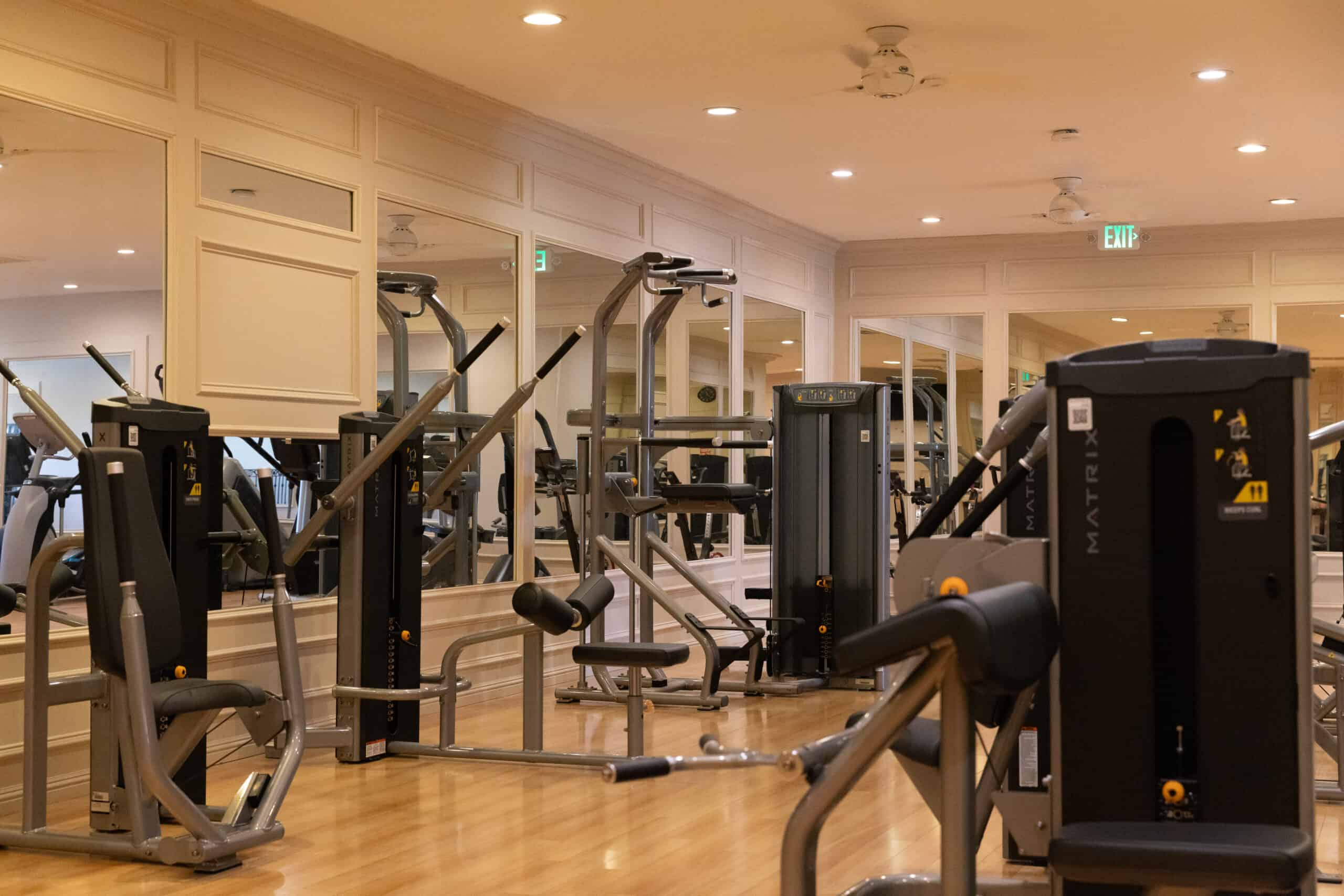 Women's Only Gym — Matrix strength training stations and mirrored walls
